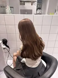 🤎 盛れるブラウンなら🤎ブリーチなしダブルカラー+髪質改善トリートメント+コテ巻き仕上げ