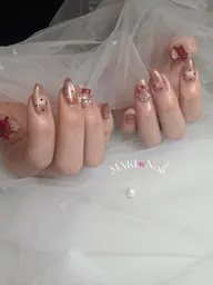 【大人気💞持ち込み🆗】自爪 10本やり放題❤️パーツ無料（事前にデザイン画像の送付必須）