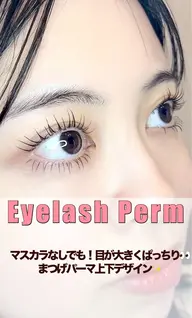 【撮影モデル募集】まつげパーマ【上下】美容液コーティング付き🎀