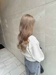 【ダメージレス】カット+ケアブリーチ込みダブルカラー🫧