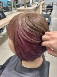 【モデル】ダブルカラー（ケアブリーチ＋トリートメント付き）　🎀推しカラー全メニュー対応　オリジナルデザイン可⭕️