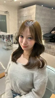 【💜3月限定💜】春の透明感カラー＋顔周りcut✂︎