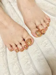 ワンカラーフットメニューラメたくさんあります⭕️