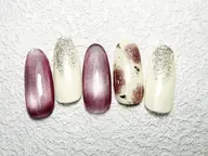 ★人気No.3!  トレンドデザイン/パラジェル、フィルイン/オフィス　シンプルネイル★ 新規様オフ無料