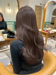 🌈しっかりケア🌈透明感カラー+3ステップトリートメント🫧#韓国#暖色#寒色#暗髪#艶髪#黒染め