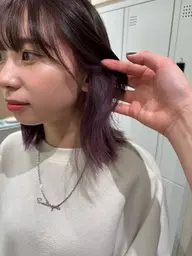 💗ちょこ見せが可愛い💗韓国インナーカラー×艶ケアトリートメント🇰🇷