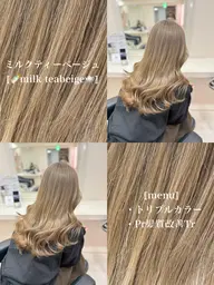 〚🕊️人気No.2🕊️〛カット＋ケア込Wカラー＋内部補修treatment＋炭酸Spa🦔