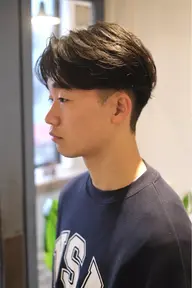 【🌊スタイリングを楽に🫧】メンズカット+ニュアンスパーマ+内部補修トリートメント