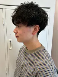 【当日予約OK‼️】メンズカット➕シャドウパーマ🌀➕眉カット