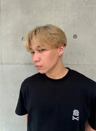 🌈【ご新規様限定】🌈メンズカット＋【1回ブリーチ・ミルクティー系】カラー＋2ステップトリートメント