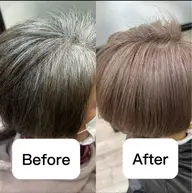 【レディース】⭐脱白髪染め・白髪ぼかしカラーモデル⭐詳しくは補足説明をご覧ください！