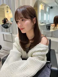 【まとまるフルコースプラン🍊】カット+縮毛矯正+カラー+髪質改善HITAtreatment🤍💛🤍