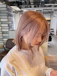 🌟ブリーチNo. 1メニュー🌟　　　🌈カット＋オリジナルケアブリーチ込ダブルカラー＋TR🌈