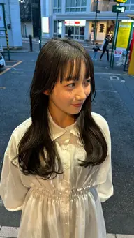 ❤︎🇰🇷韓国風顔周りおくれ毛カット🇰🇷❤︎➕最高級トリートメント➕コテ巻きセット💖