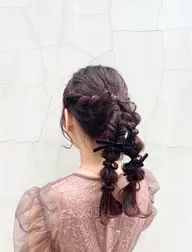 【お呼ばれヘアアレンジ◎】💍華やかで上品なスタイル💍