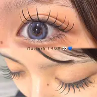 マツエク🎀Wフラット60束👀【オフ込】コーティング付💫