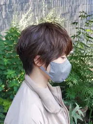 カット+エアウェーブパーマ