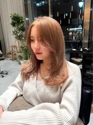 【1ブリーチベースの方リタッチ👩🏼】ブリーチリタッチ➕髪質改善カラー🎨