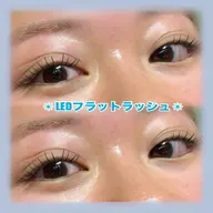 🌈LEDフラットラッシュ80​〜​120本🌈持ちの良さ⭕️⚠️付け足しは行っておりません