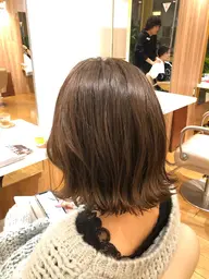 💖ボブカット💖＋ダメージレス最新INOAカラー＋3STEPトリートメント✨アディクシー、イルミナより低ダメージ✨