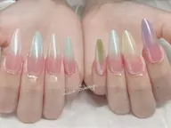 (オフあり)ロングスカルプ ワンカラー/グラデーション/フレンチ ¥6980—¥4480