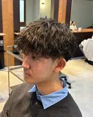 【ミニモ学割限定】メンズカット＋特殊パーマ(波巻き、ツイスパ、シャドウパーマ)