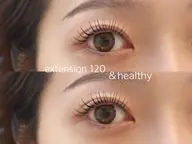 《&healthy》アンドヘルシー💞フラットラッシュ100本+まつ毛パーマ