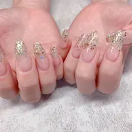 表示されていればラッキー✨　長さだし10本＋ラメグラデ　オフなし限定