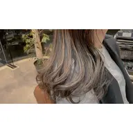 ワンカラー+ハイライト+3step treatment