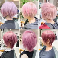 🫧🩷ピンク系ハイトーン🩷🫧ケアブリーチ2回+カラー+うる艶トリートメント〔ブリーチ2回込み〕