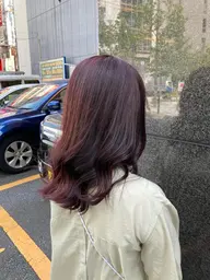 【 ブリーチなし 】ワンカラーで作るピンクカラー💞暖色カラー🍇