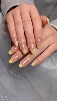 [ハンド] フレンチデザイン色変えます、ベス色付き🩷