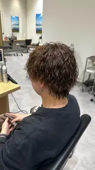 メンズカット+ツイストスパイラルパーマ150分