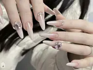 🎀スカルプ長さだし+持ち込みデザイン13980 (時間内でデザイン、パーツ6本まで)【初回ジェルオフ無料ケア込み】