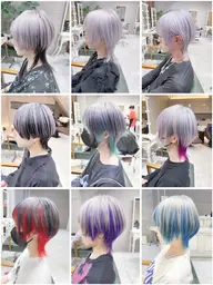 🫧🩵ハイトーンを目指す方🩵🫧 ＜カットあり＞ブリーチ2回+カラー+うる艶トリートメント