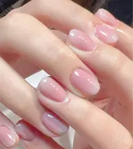 美フォルム ベイビーブーマー 花びらネイル ジェルダブルカラーグラデーション