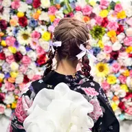 【平日限定特別料金🧡】浴衣お着付＋ヘアセット❤★可愛くて着崩れしない浴衣でお出かけ！