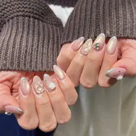 (オフ有り)✨ワンホンネイル、ちゅるんネイル🫧10本フリーデザイン✨