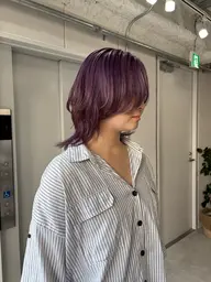 【春限定】カット+ブリーチ(1回)+透明感カラー(ダブルカラー)