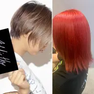 ☆カラー【人気No.2】☆暖色系☆寒色系☆レッド＆ピンキーグレージュ＆バイオレット☆ビビットカラー☆グレージュカラー