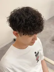 【1日3名限定】メンズカット+パーマ 【スペインカール/シャドウパーマ/ツイスパ/フェード/】※特殊パーマ+2200