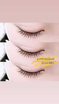 🩷フラットラッシュ100本¥4950🩷※次回予約取って頂けたら3回まで同じご料金でOK！