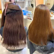 【根元の伸びた癖が気になる方‼️】根元リタッチ縮毛矯正🥣