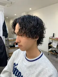 【メンズ】👨🦱パーマ(ツイスト.スパイラル等)&カット&クイックトリートメント👩🦱