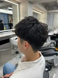 カット➕形状記憶パーマ　（ショート向け）お顔剃り込