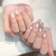 ［チップ長さだし10本］マグネットネイル（斜め、フレンチ、光全体、ビー玉など） 💅🏻 (甘皮ケア付き)¥6980