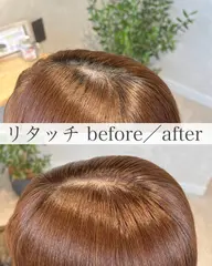 【根元だけ染めたい方】リタッチカラー🌟／クイックスパプレゼント💆🏼‍♀️🫧