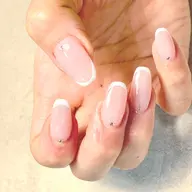 【Hand】フレンチネイル(ケア込み)ベースカラー有＋¥800