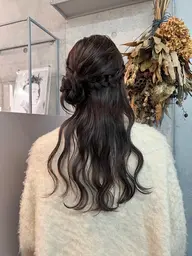 【🎀ハーフアップセット🎀】⌇お呼ばれヘア⌇参戦ヘア⌇ボブアレンジ⌇ヘアアレンジ