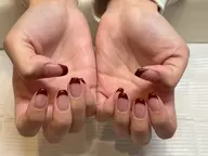 handフレンチネイル(オフなし)(クリアベース)